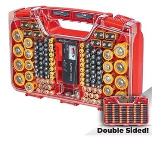 Battery Daddy Battery Organizer and Storage Case Container Batteries Store kit